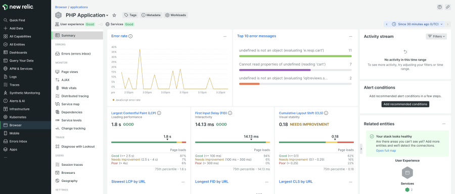 BHOOST synthetic monitoring